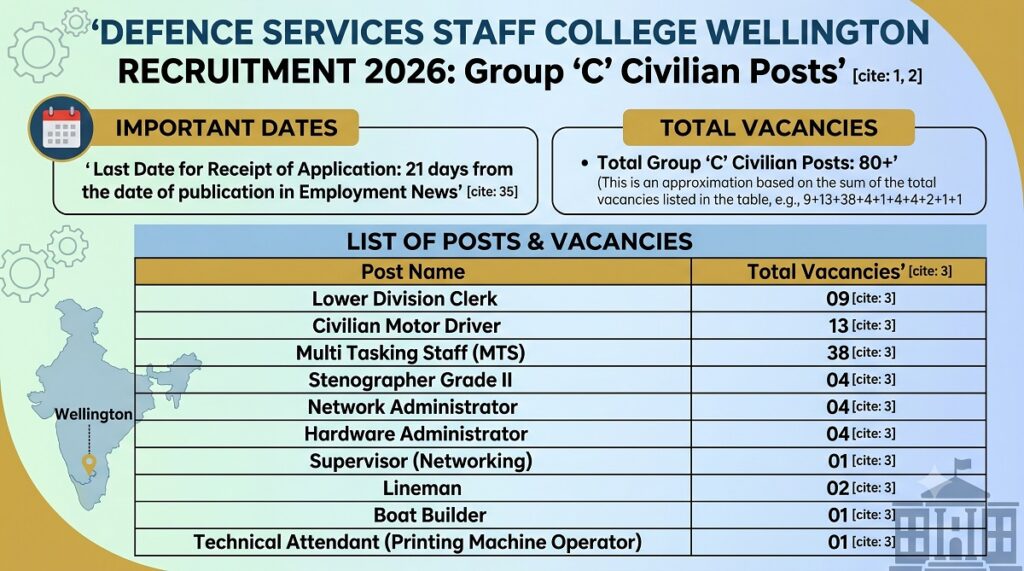 DSSC Wellington Recruitment 2026 Group 'C'